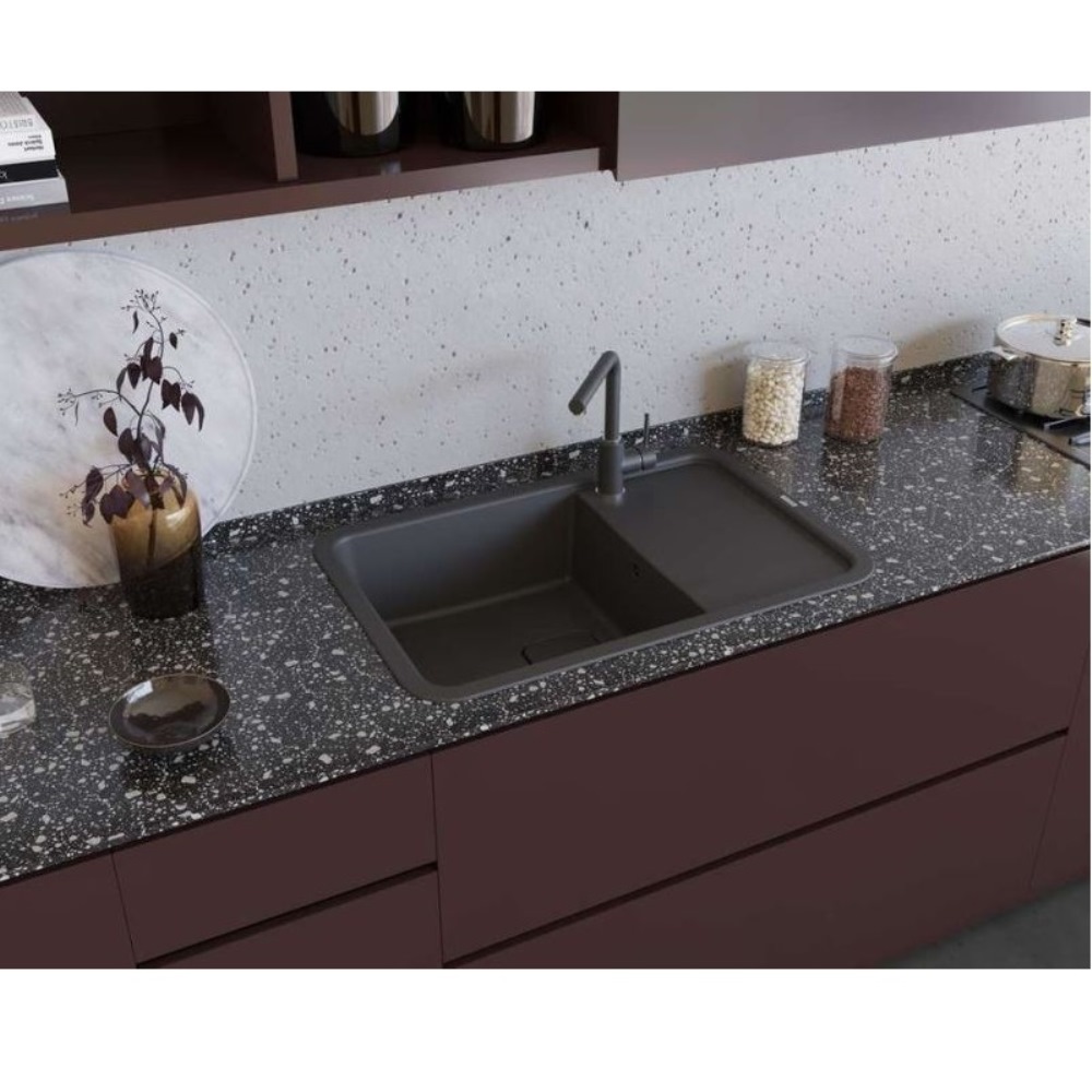 Мойка кухонная Omoikiri Tasogare 86 Темный шоколад 4993468 — изображение 3