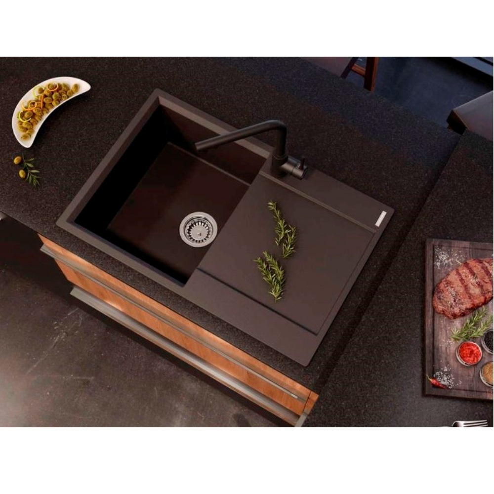 Мойка кухонная Omoikiri Daisen 78 Серый матовый 4993690 — изображение 3